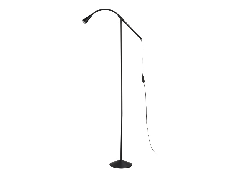 Livarno home Stojací lampa Freya (černá)