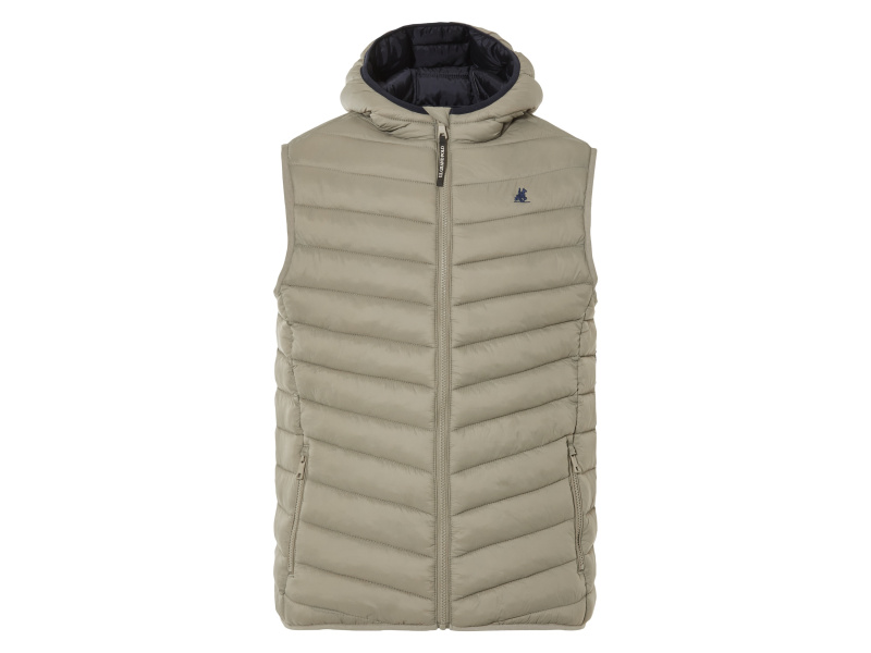 Livergy® Pánská prošívaná vesta (písková, M (48/50))
