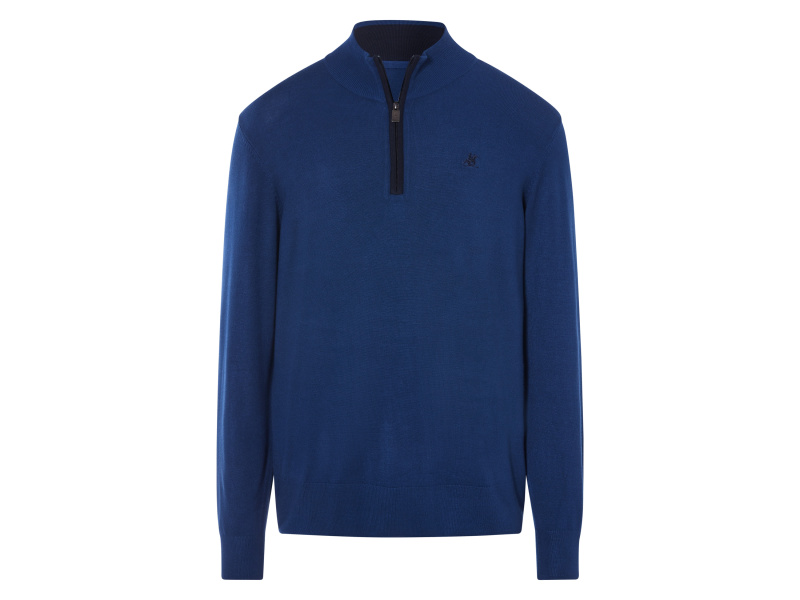 Livergy® Pánský pletený svetr (modrá, S (44/46))