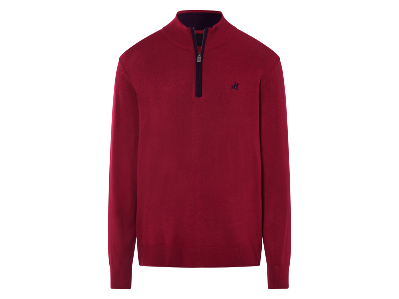 Livergy® Pánský pletený svetr (červená, L (52/54))
