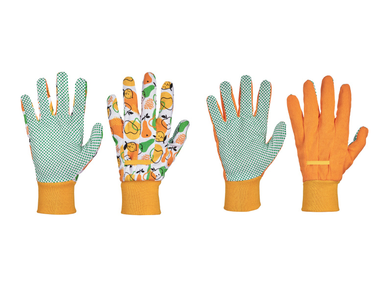 Parkside® Zahradní rukavice, 2 páry (oranžová/žlutá, 8)