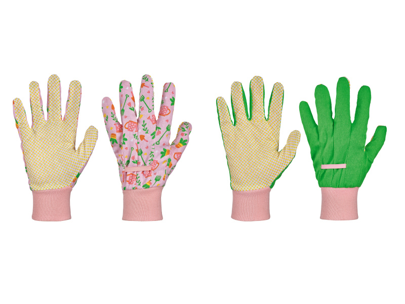 Parkside® Zahradní rukavice, 2 páry (zelená/růžová, 7)