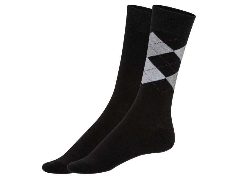 Livergy® Pánské podkolenky s BIO bavlnou, 2 páry (43/46)