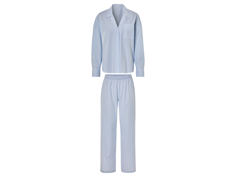 esmara® Dámské pyžamo (modrá/bílá, M(40/42))