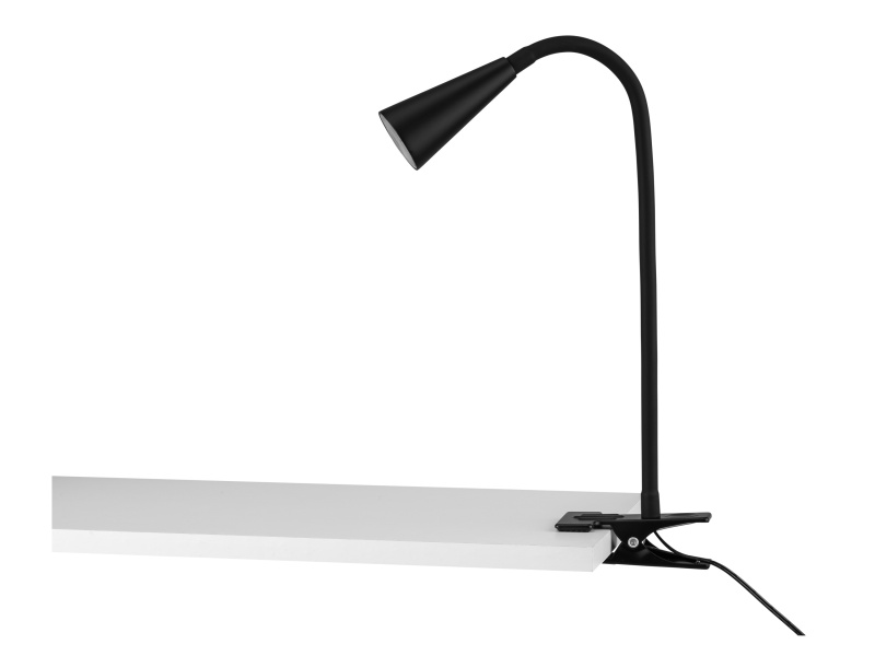 Livarno home Stolní LED lampa Freya (lampa se svorkou, černá)