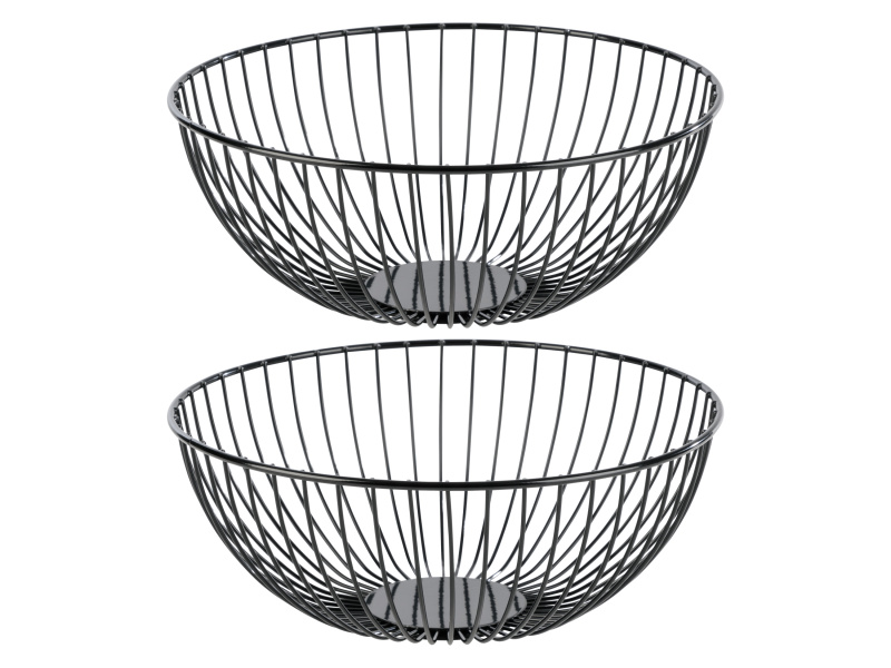 Livarno home Etažér na ovoce / Košík na ovoce (mísa na ovoce, černá)