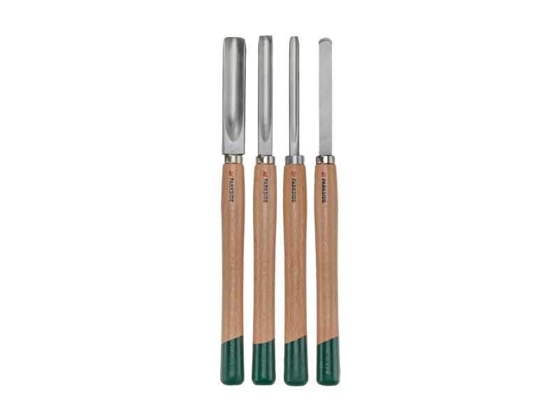 Parkside® Sada dlát / Sada soustružnických nožů (sada soustružnických nožů, kulatá, 4dílná)