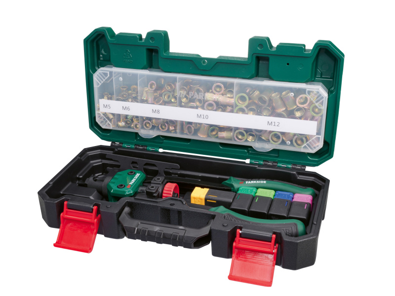 Parkside® Kleště na maticové nýty s příslušenstvím