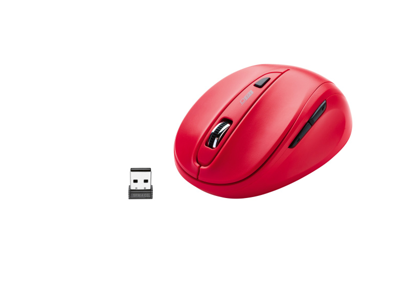 Silvercrest® Optická bezdrátová myš (červená)