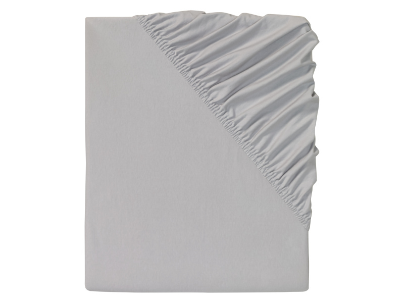 Livarno home Žerzejové napínací prostěradlo, 90–100 x 200 cm (šedá)