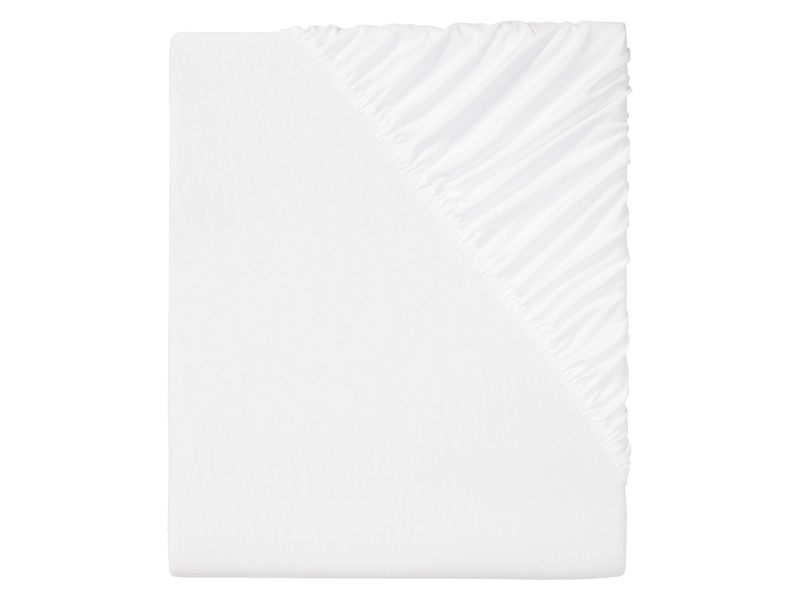 Livarno home Žerzejové napínací prostěradlo, 90-100 x 200 cm (bílá)
