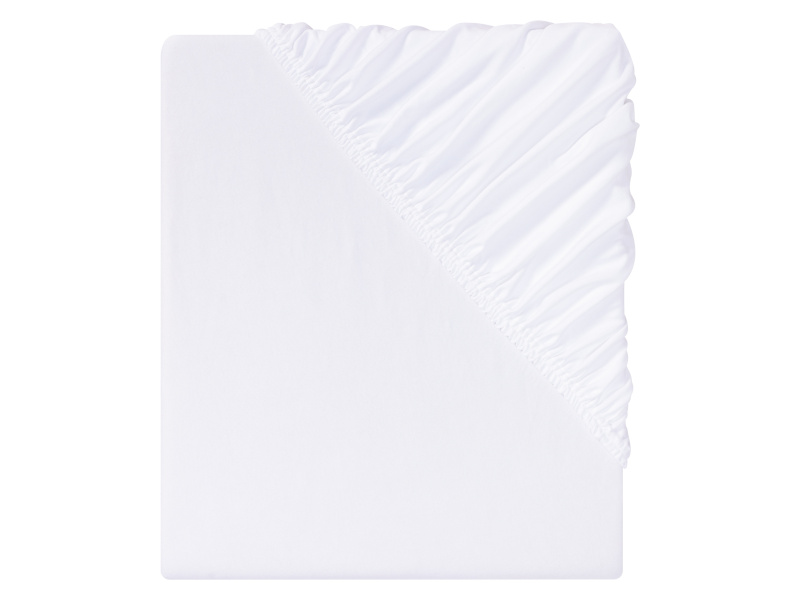 Livarno home Žerzejové napínací prostěradlo, 140–160 x 200 cm (bílá)