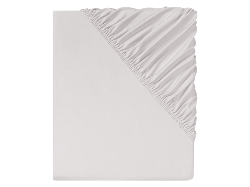 Livarno home Žerzejové napínací prostěradlo, 140–160 x 200 cm (šedá)
