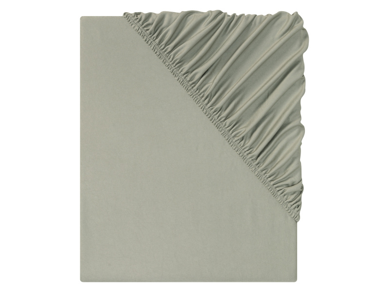 Livarno home Žerzejové napínací prostěradlo, 140–160 x 200 cm (zelená)