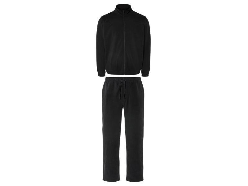 Livergy® Pánská fleecová souprava, 2dílná (XL (56/58), černá)