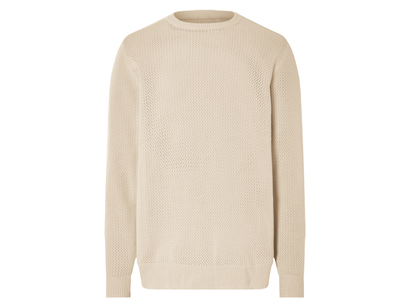 Livergy® Pánský pletený svetr (bílá, S (44/46))