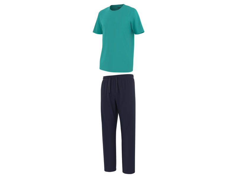 Livergy® Pánské pyžamo (zelená / navy modrá, L (52/54))