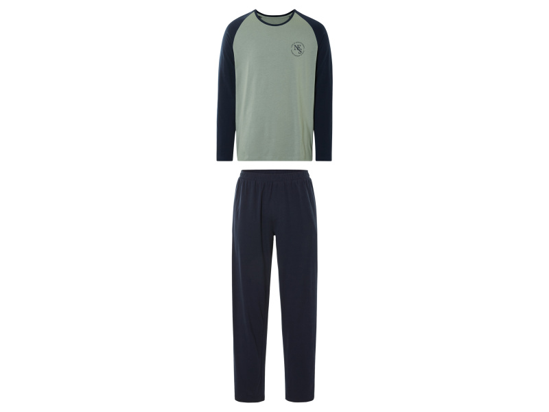 Livergy® Pánské pyžamo (zelená / navy modrá, L (52/54))