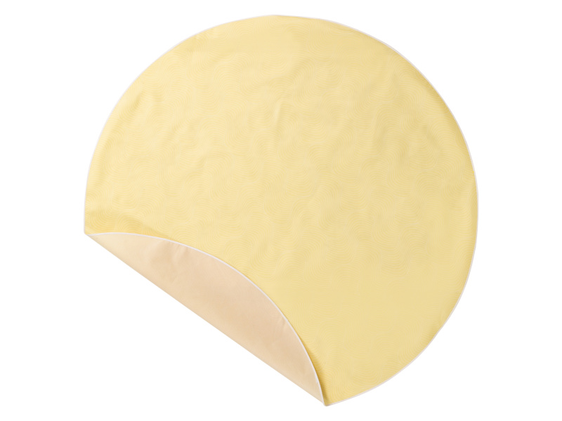 Livarno home Ubrus, Ø 160 cm / 130 x 160 cm (kulatá, žlutá)