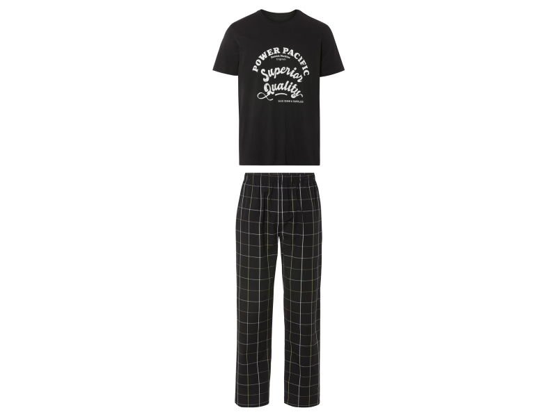 Livergy® Pánské pyžamo (černá, XL (56/58))