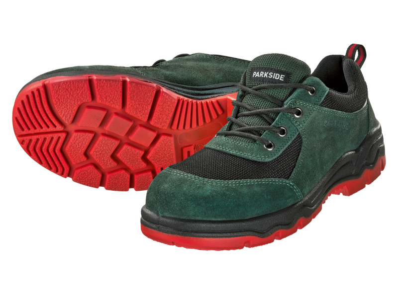Parkside® Pánská kožená bezpečnostní obuv S3 (zelená, 43)