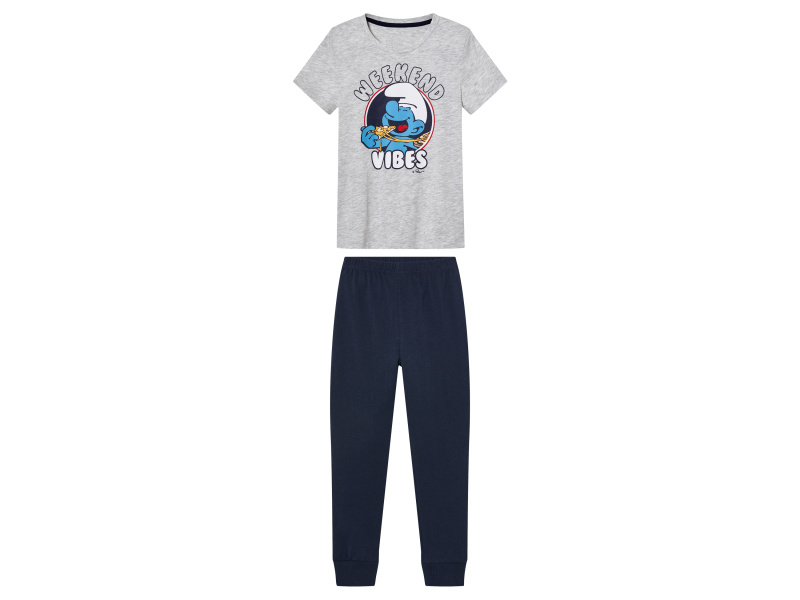 Chlapecké pyžamo (šedá / navy modrá, 98/104)