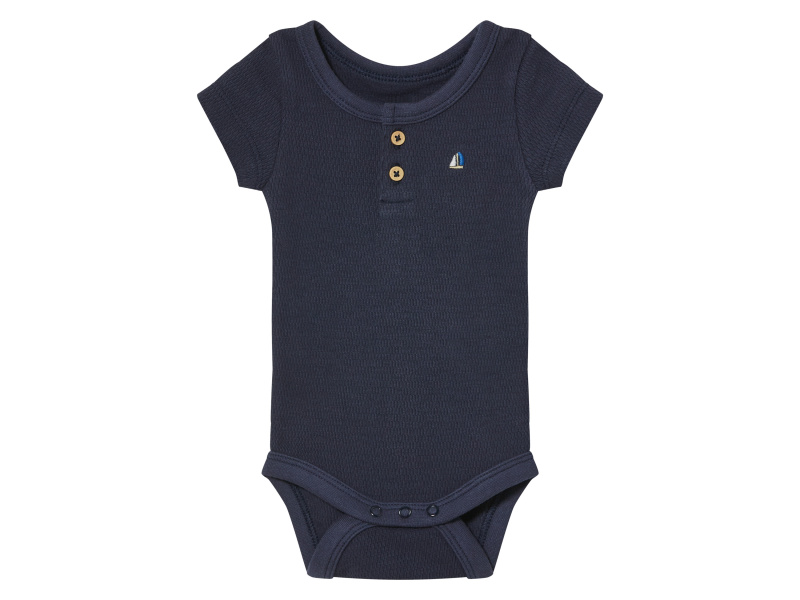 lupilu® Chlapecké body s BIO bavlnou (navy modrá, 50/56)