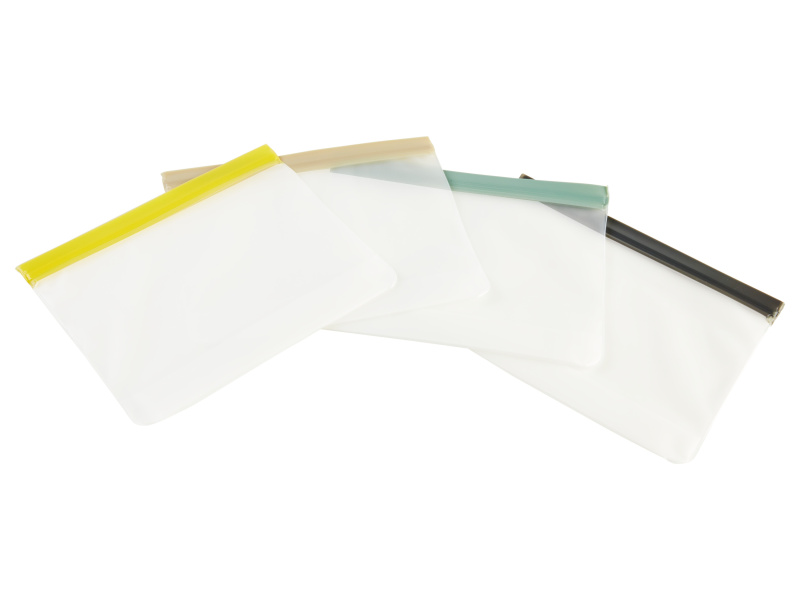 Livarno home Dóza / Opakovaně použitelné sáčky (silikonový sáček na potraviny, 4dílná sada)