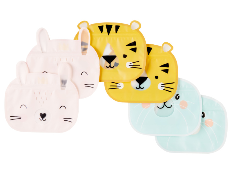 Livarno home Dóza / Opakovaně použitelné sáčky (silikonový sáček Safari, 6dílná sada)