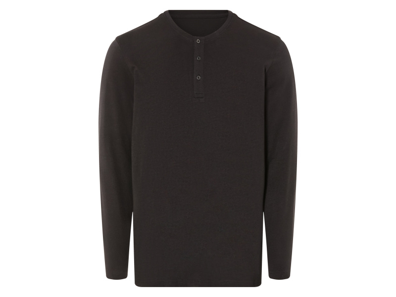 Livergy® Pánské triko s dlouhými rukávy (černá, XL (56/58))