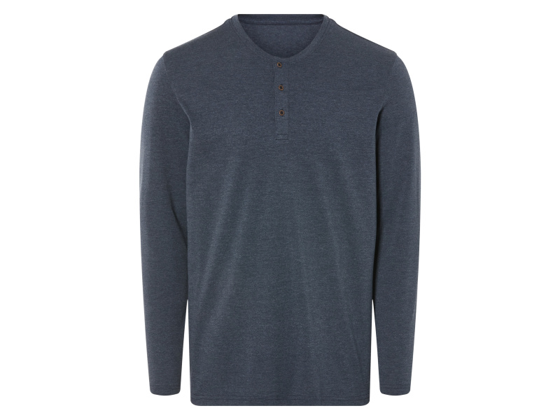Livergy® Pánské triko s dlouhými rukávy (navy modrá, M (48/50))