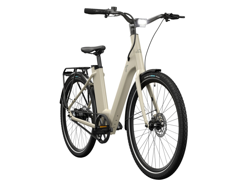 Crivit Městské elektrokolo Y.3 Belt Drive (pouštní béžová)
