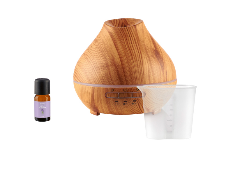 Silvercrest® Ultrazvukový aroma difuzér Sadh 12, 300 ml (víko v dřevěném provedení)