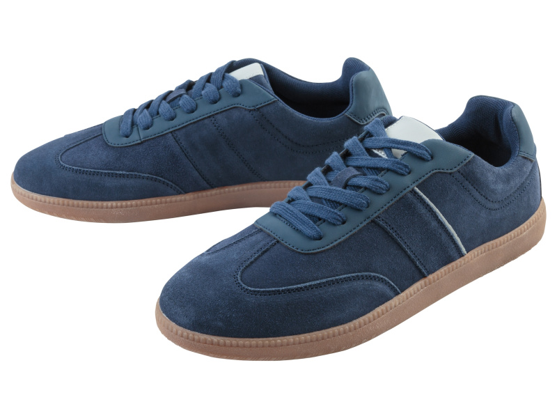 Livergy® Pánská kožená volnočasová obuv (navy modrá, 42)