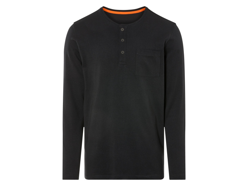 Livergy® Pánské triko s dlouhými rukávy (černá, M (48/50))
