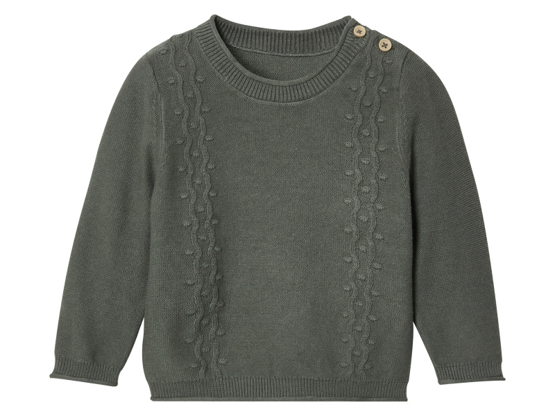 lupilu® Chlapecký pletený svetr s BIO bavlnou (khaki, 50/56)