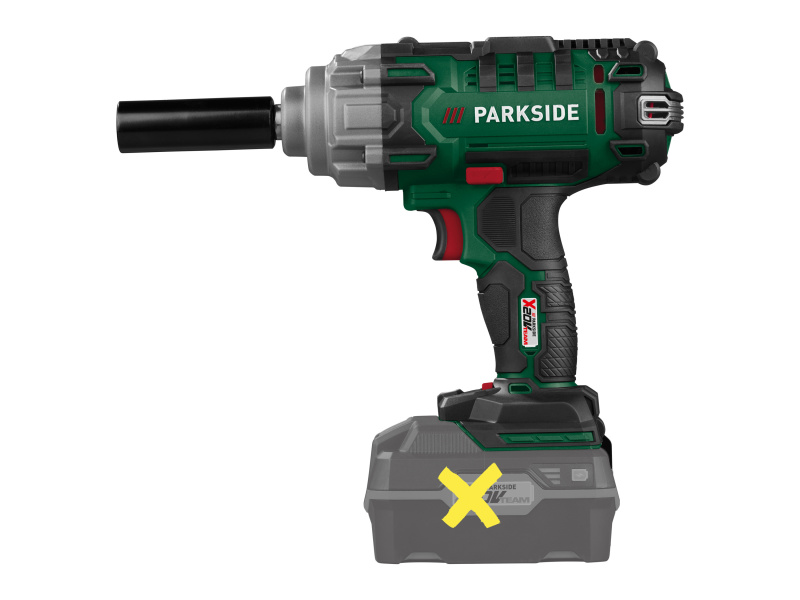Parkside® Aku rázový utahovák na kola auta Passk 20-Li C4 – bez akumulátoru a nabíječky