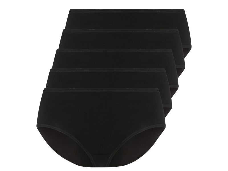 esmara® Dámské kalhotky Xxl, 5 kusů (černá, XL (48/50))
