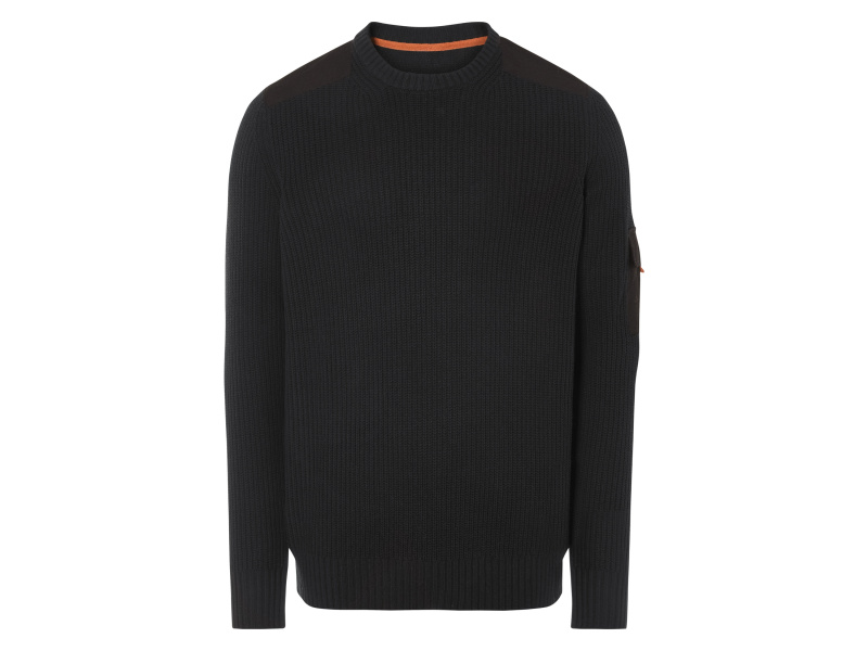 Livergy® Pánský úpletový svetr (černá, XL (56/58))
