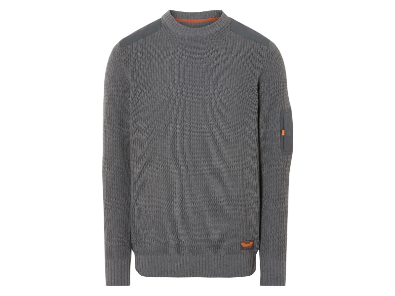 Livergy® Pánský úpletový svetr (šedá, XL (56/58))