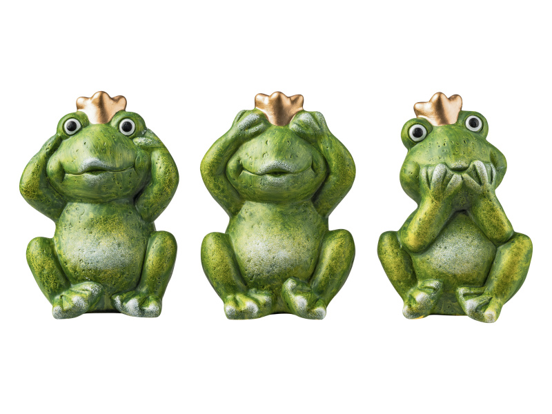 Livarno home Zahradní trpaslík / Zahradní figurka (3 žáby)