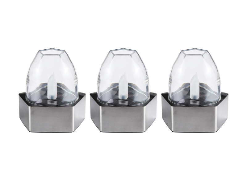Livarno home Solární LED svítidlo, 3dílná/4dílná sada (lampa, 3dílná sada)