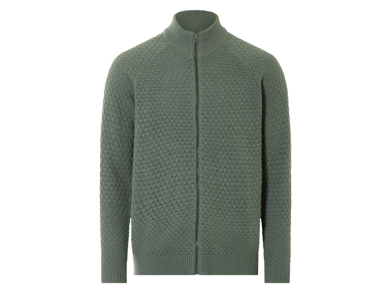 Livergy® Pánský pletený svetr (M (48/50), zelená)