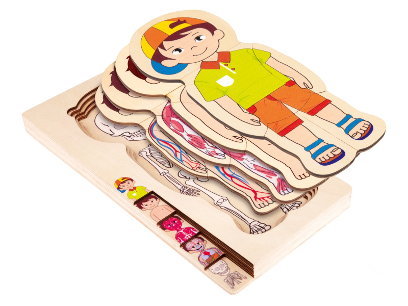 Playtive Dřevěné puzzle (puzzle chlapec)