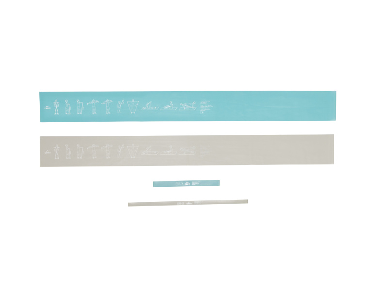 Crivit Sada posilovacích pásů, 4dílná (šedá/modrá)