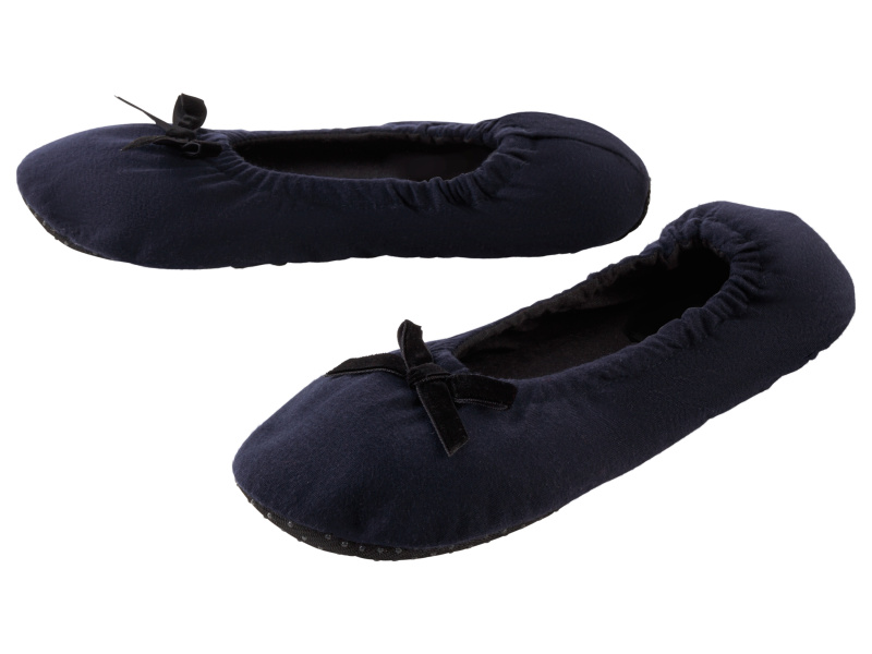 esmara® Dámská domácí obuv (35/38, navy modrá)