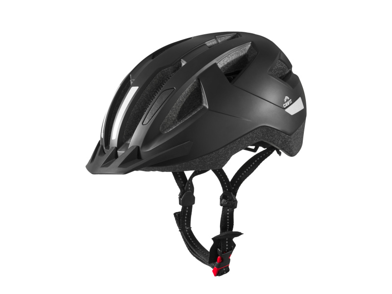 Crivit Dámská / Pánská cyklistická helma s koncovým světlem (černá, L/Xl)