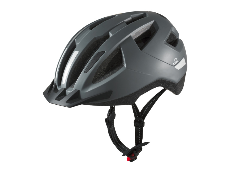 Crivit Dámská / Pánská cyklistická helma s koncovým světlem (šedá, S/M)