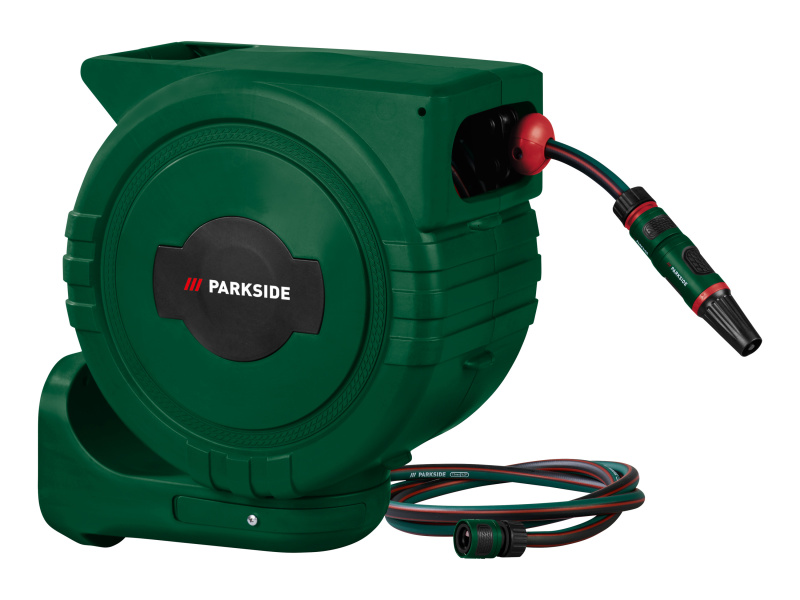 Parkside® Nástěnný navíjecí buben s hadicí, 25 m