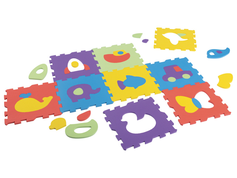 Playtive Pěnové puzzle (zvířátka a vozidla)
